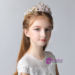 Crown Tiara Princess Girl Pink Rhinestone Crown