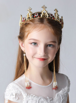 Children's Crown Tiara Princess Crown Crystal Girl Crown Set