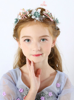 Children's Hair Color Headdress Dress Accessories Hairband Crown