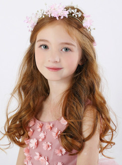 Garland Pink Hair Accessories Flower Girl Headdress Girl Hairband