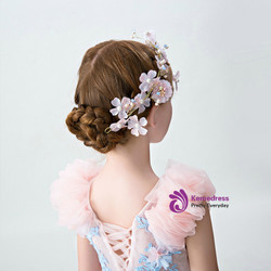 Children's Headwear Princess Hair Pink Flower Hair Accessories