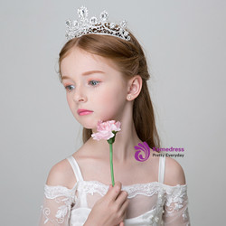The Girl Princess Crown White Big Tiara Hairband