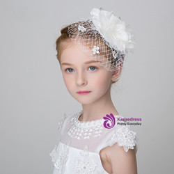 Children's Headdress White Lace Hat Accessory Headdress