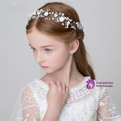 Girl Princess Hairband White Imitation Pearl Headdress