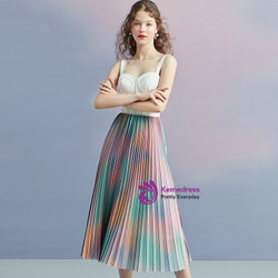 In Stock:Ship in 48 hours Spaghetti Straps Tea Length Homecoming Dress