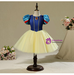 In Stock:Ship in 48 Hours Short Snow White Children's Disney Girl Frozen Dress