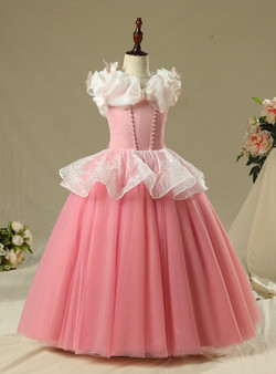 In Stock:Ship in 48 Hour Pink Tulle Princess Ai Luo Dress