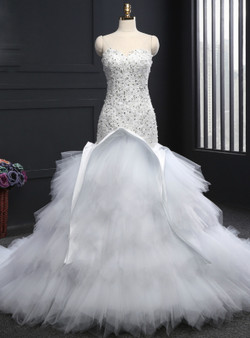 Mermaid Sweetheart Sleeveless Wedding Gowns Bridal Wedding Dress Mermaid Sweetheart Sleeveless Wedding Gowns Bridal Wedding Dress