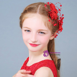 Big Bow Hair Clip Red Butterfly 2 Piece Hair Accessories