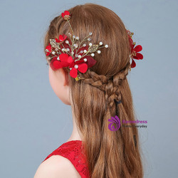 Flower Hair Accessories Hairpin Princess 2 Piece Jewelry
