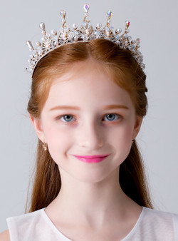 Girls Crown Tiara Crystal Rhinestone Hair Accessories