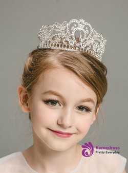 Children's Hair Accessories Princess Crown Crystal Tiaras