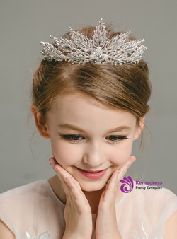 Flower Girl Jewelry Big Crystal Hair Accessories