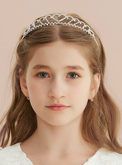 Love Headband Crown With Hair Comb Flower Crown