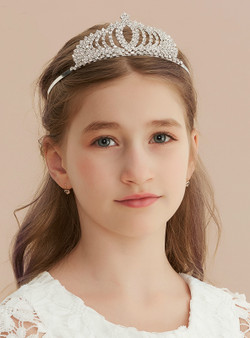Girl Rhinestone Small Crown Flower Girl Hair Accessories