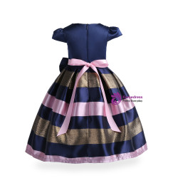 Shop 2019 Long & Short In Stock:Ship in 48 Hours Pink Satin Cap Sleeve Flower Girl Dress With Factory Price From Kemedress