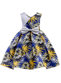 Shop 2019 Long & Short In Stock:Ship in 48 Hours Blue Print Cheap Princess Dresses With Factory Price From Kemedress