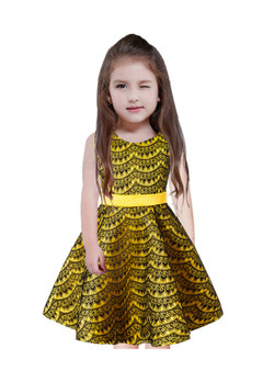Shop 2019 Long & Short In Stock:Ship in 48 Hours Yellow Lace Flower Girl Dress With Sash With Factory Price From Kemedress