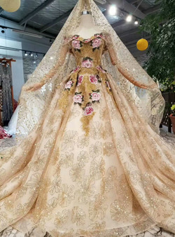 Shop 2019 Long & Short Champagne Ball Gown Tulle Sequins Off The Shoulder Embroidery Wedding Dress With Factory Price From Kemedress Shop 2019 Long & Short Champagne Ball Gown Tulle Sequins Off The Shoulder Embroidery Wedding Dress With Factory Price From Kemedress