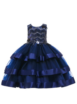 Shop 2019 Long & Short In Stock:Ship in 48 Hours Dark Blue Tulle Sequins Flower Girl Dress With Factory Price From Kemedress Shop 2019 Long & Short In Stock:Ship in 48 Hours Dark Blue Tulle Sequins Flower Girl Dress With Factory Price From Kemedress