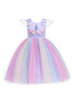 Shop 2019 Long & Short In Stock:Ship in 48 Hours Purple Tulle Cap Sleeve Appliques Flower Girl Dress With Factory Price From Kemedress