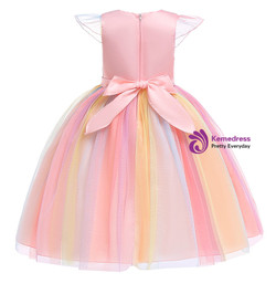 Shop 2019 Long & Short In Stock:Ship in 48 Hours Pink Tulle Cap Sleeve Appliques Flower Girl Dress With Factory Price From Kemedress