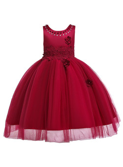 Shop 2019 Long & Short In Stock:Ship in 48 Hours Burgundy Tulle Appliques Proncess Dress With Pearls With Factory Price From Kemedress