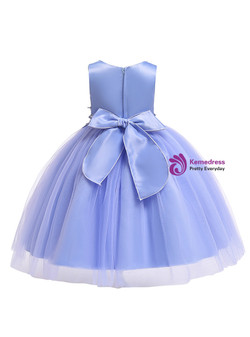 Shop 2019 Long & Short In Stock:Ship in 48 Hours Purple Tulle Appliques Proncess Dress With Pearls With Factory Price From Kemedress