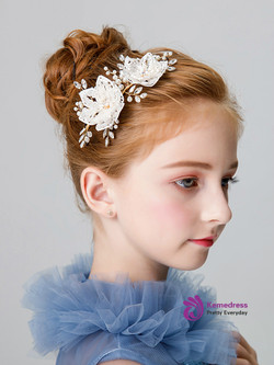 Shop 2019 Long & Short Children's Hair Accessories Flower Jewelry Hairpin Girl Headdress With Factory Price From Kemedress
