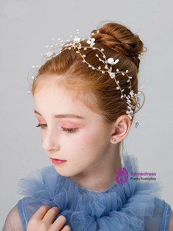 Shop 2019 Long & Short Children's Hair Accessories Girls Tiara Princess Jewelry With Factory Price From Kemedress