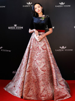 Shop 2019 Long & Short In Stock:Ship in 48 Hours Print Short Sleeve Prom Dress With Flower With Factory Price From Kemedress