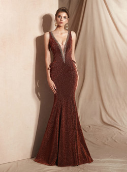Shop 2019 Long & Short Brown Mermaid Deep V-neck Backless Lace Up Long Prom Dress With Factory Price From Kemedress