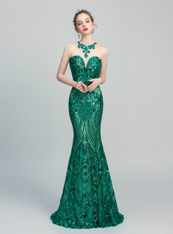 Shop 2019 Long & Short Green Mermaid Sequins Scoop Backless Long Prom Dress With Factory Price From Kemedress Shop 2019 Long & Short Green Mermaid Sequins Scoop Backless Long Prom Dress With Factory Price From Kemedress