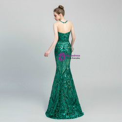 Shop 2019 Long & Short Green Mermaid Sequins Scoop Backless Long Prom Dress With Factory Price From Kemedress Shop 2019 Long & Short Green Mermaid Sequins Scoop Backless Long Prom Dress With Factory Price From Kemedress