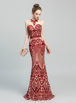 Shop 2019 Long & Short Red Mermaid Sequins Scoop Backless Long Prom Dress With Factory Price From Kemedress Shop 2019 Long & Short Red Mermaid Sequins Scoop Backless Long Prom Dress With Factory Price From Kemedress