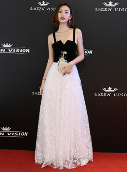 Shop 2019 Long & Short In Stock:Ship in 48 Hours A-line Straps Tulle Appliques Prom Dress With Factory Price From Kemedress