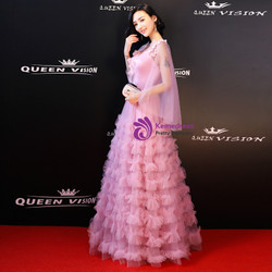 Shop 2019 Long & Short In Stock:Ship in 48 Hours Pink Tulle V-neck Backless Prom Dress With Factory Price From Kemedress