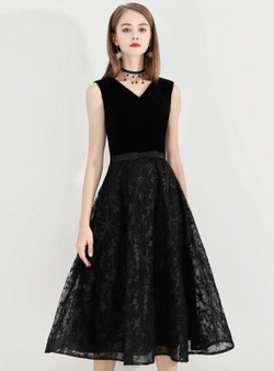 Shop 2019 Long & Short In Stock:Ship in 48 Hours Black Lace V-neck Short Prom Dress With Factory Price From Kemedress Shop 2019 Long & Short In Stock:Ship in 48 Hours Black Lace V-neck Short Prom Dress With Factory Price From Kemedress