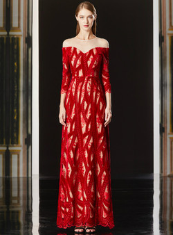 Shop 2019 Long & Short A-Line Red Lace 3/4 Sleeve Long Mother Of The Bride Dress With Factory Price From Kemedress Shop 2019 Long & Short A-Line Red Lace 3/4 Sleeve Long Mother Of The Bride Dress With Factory Price From Kemedress