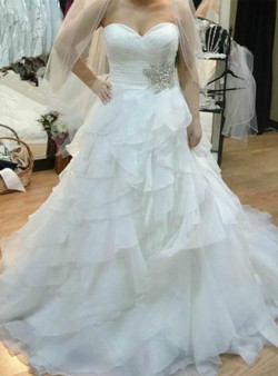 Sexy White Sweetheart Pleats Chiffon Wedding Dress With Beading  Sexy White Sweetheart Pleats Chiffon Wedding Dress With Beading