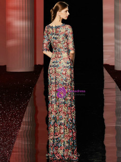 New arrivals Colorful Lace Short Sleeve Formal Mother Of the Brides Dress