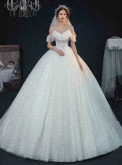 Fantastic Tulle Lace Spagehtti Straps Corset Beading Sequins Sleeveless Wedding Dress