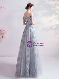 In Stock:Ship in 48 Hours Sexy Gray Tulle Sequins Prom Dress In Stock:Ship in 48 Hours Sexy Gray Tulle Sequins Prom Dress