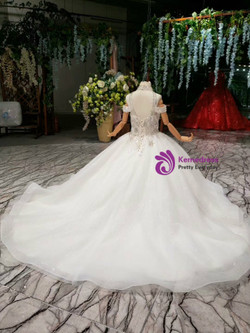 Tulle Sequins Halter Beading Sequins Flower Girl Dress