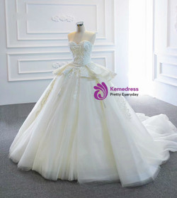 Ivory White Tulle Lace Sweetheart Neck Wedding Dress Ivory White Tulle Lace Sweetheart Neck Wedding Dress