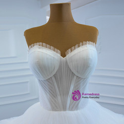 Sexy White Tulle Sweetheart Pleats Wedding Dress Sexy White Tulle Sweetheart Pleats Wedding Dress