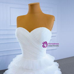 Fashion White Tulle Sweetheart Pleats Tiers Wedding Dress Fashion White Tulle Sweetheart Pleats Tiers Wedding Dress