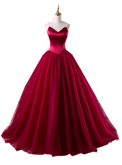 Burgundy Prom Dresses,Ball Gowns Prom Dresses