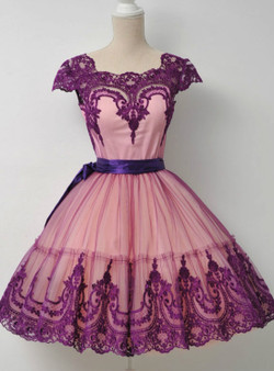 Cheap homecoming dresses 2017 Short  purple Homecoming Dress