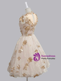 Elegant Homecoming Dresses A-line Homecoming Dress Knee-length Prom Dresses